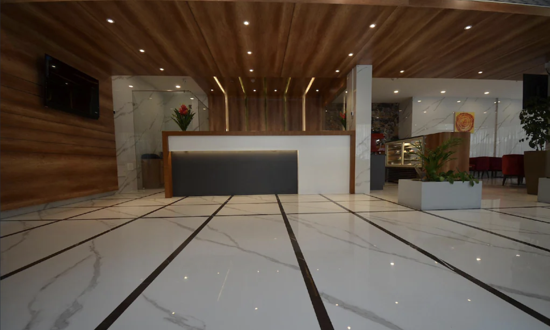Iva By SKR hotel lobby with marble floor